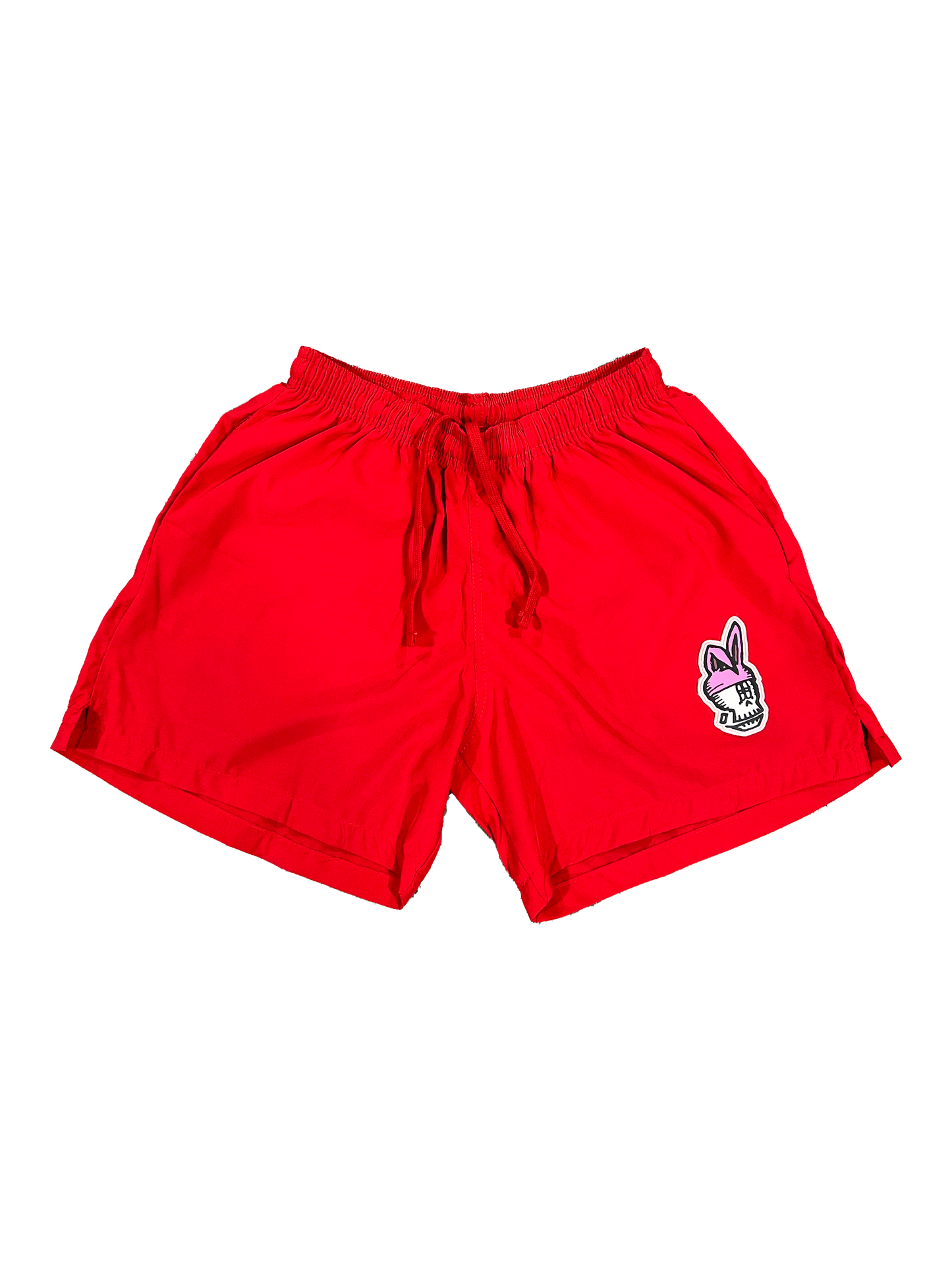 (Red) K Bunny Nylon Shorts