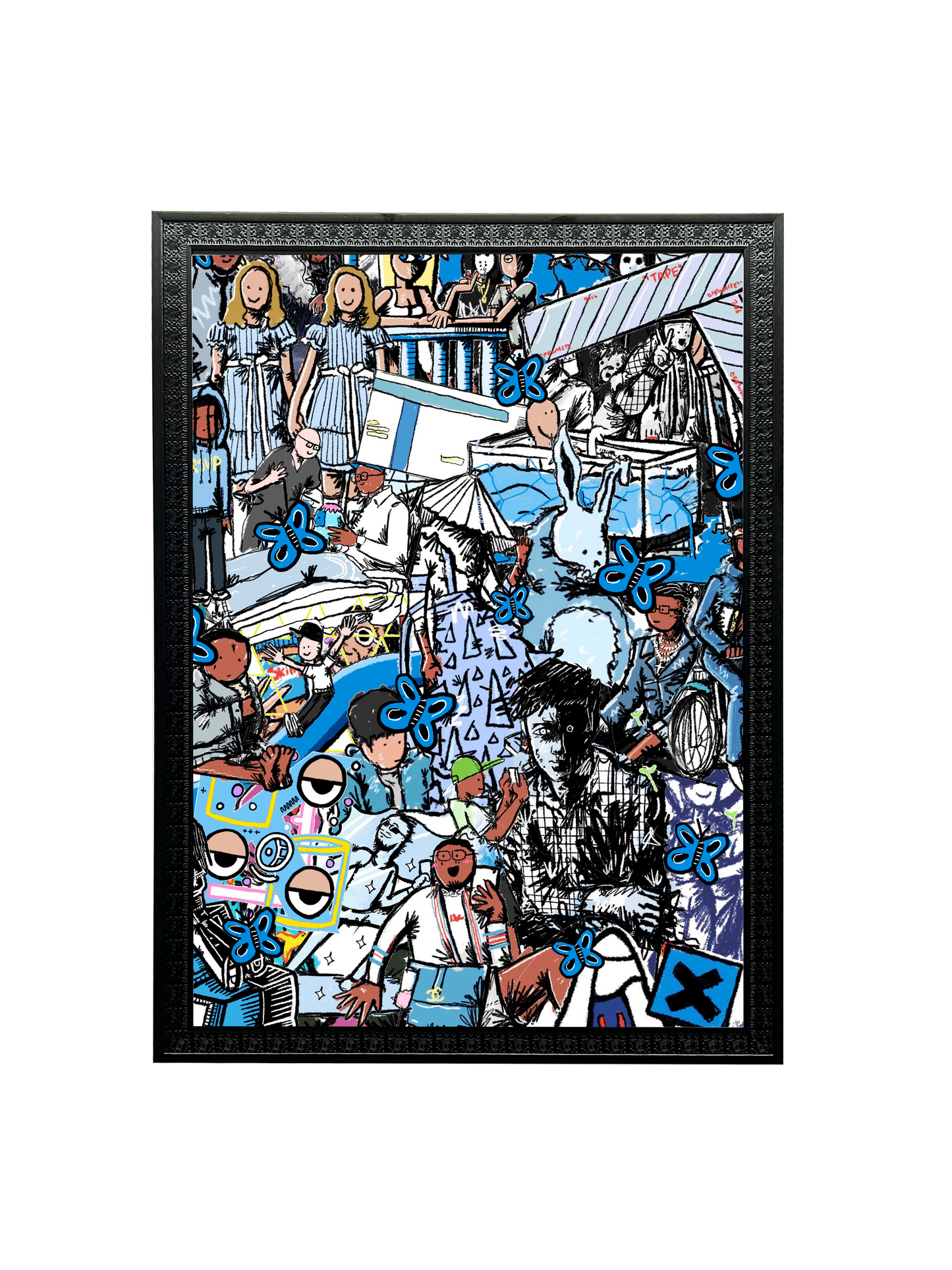 Blue Collage Poster
