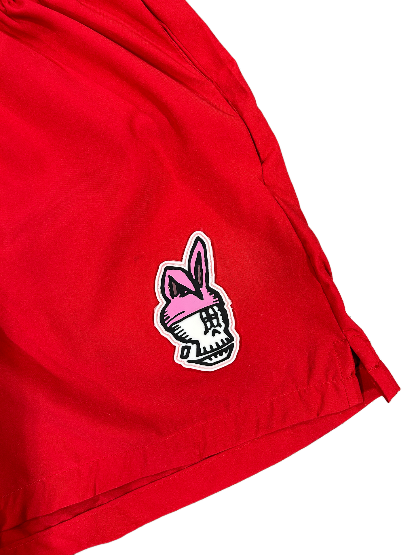 (Red) K Bunny Nylon Shorts