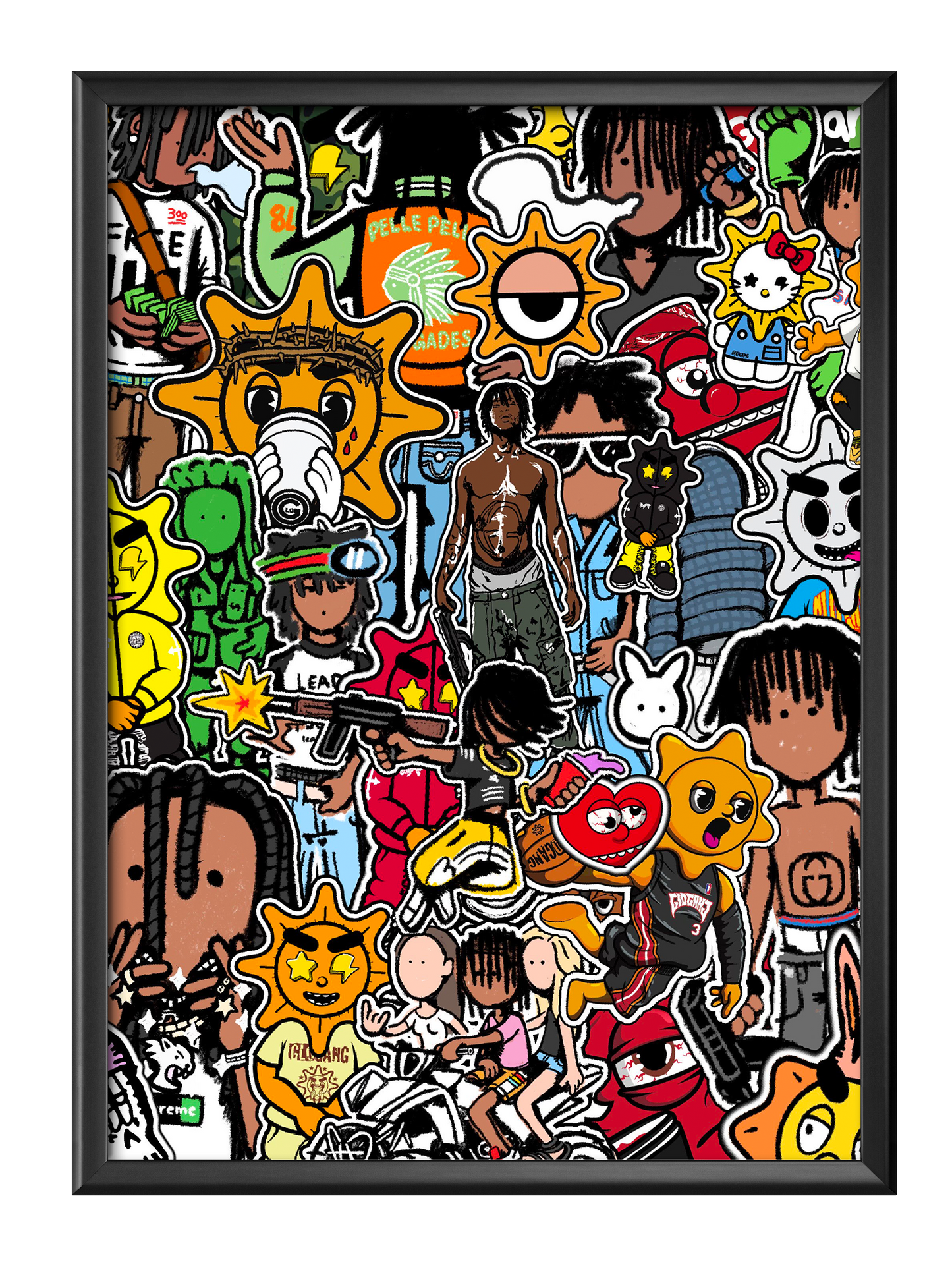 Glo Gang Collage Poster