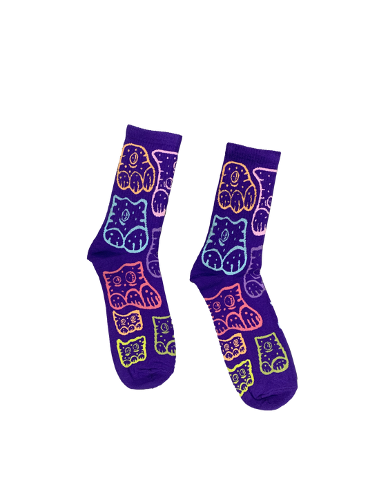 Purple K Camo Socks